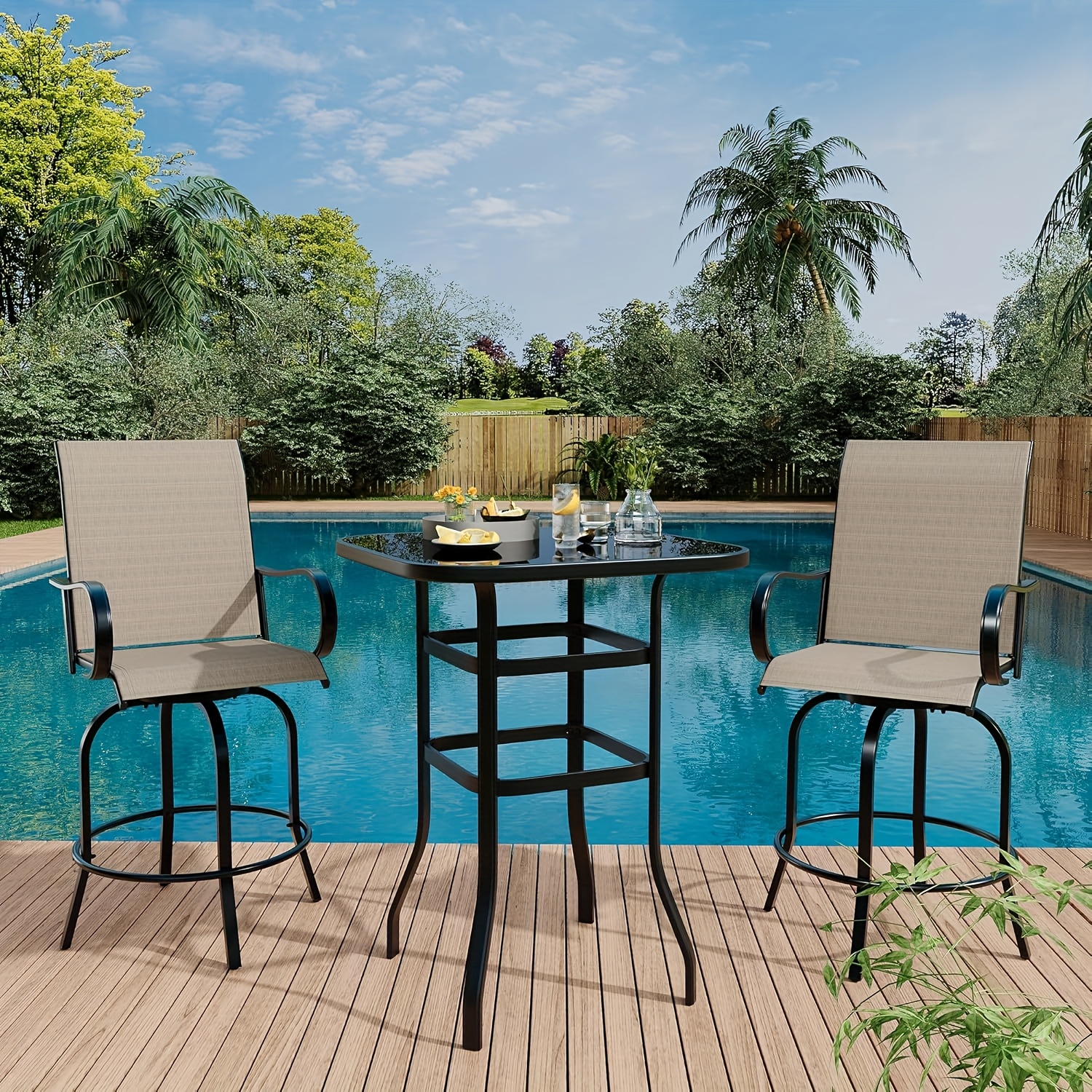 glass patio table with umbrella Square Outdoor Dining Table, Metal Tempered Umb Nuu Garden or for your home or business Rectangular Glass Metal Patio Table