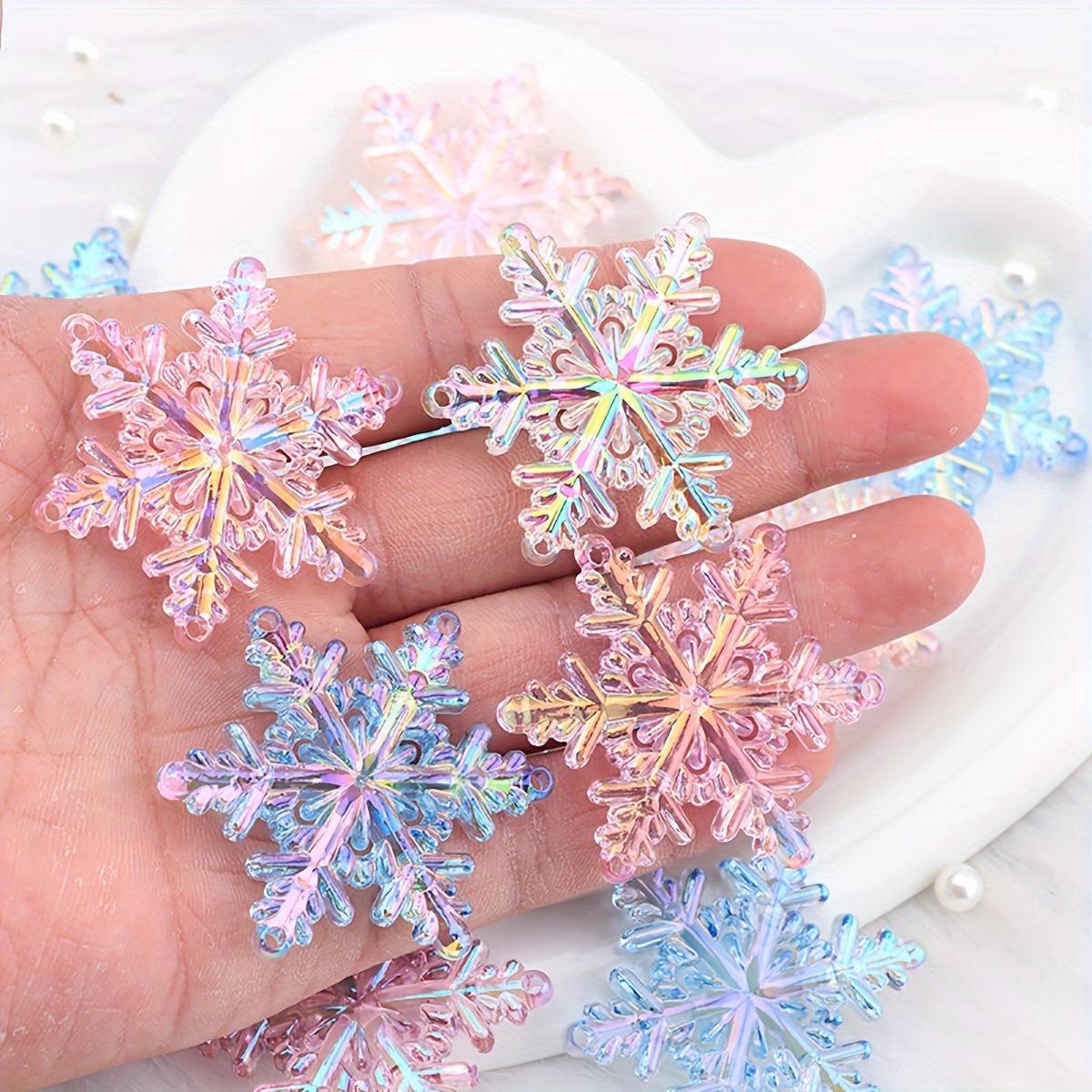 

10pcs , Uv Ab , 4.6cm, For Jewelry Making, Christmas, New , , , Pendant, , , Necklaces, Keychains, Phone Accessories