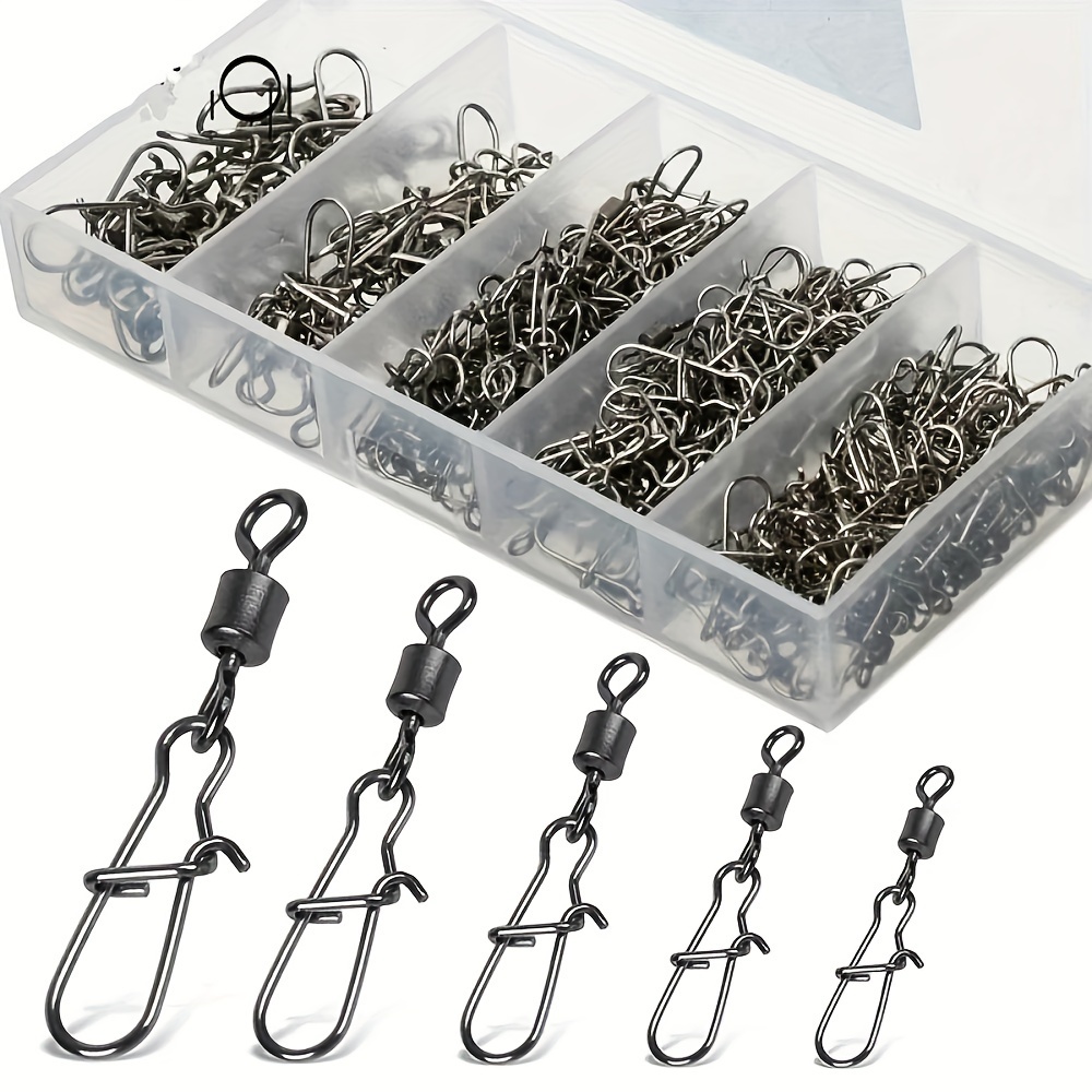 

50pcs/box 4-12# Figure-of-eight Clip Set, High Quality And Sturdy Connector, The Best Choice For Anglers