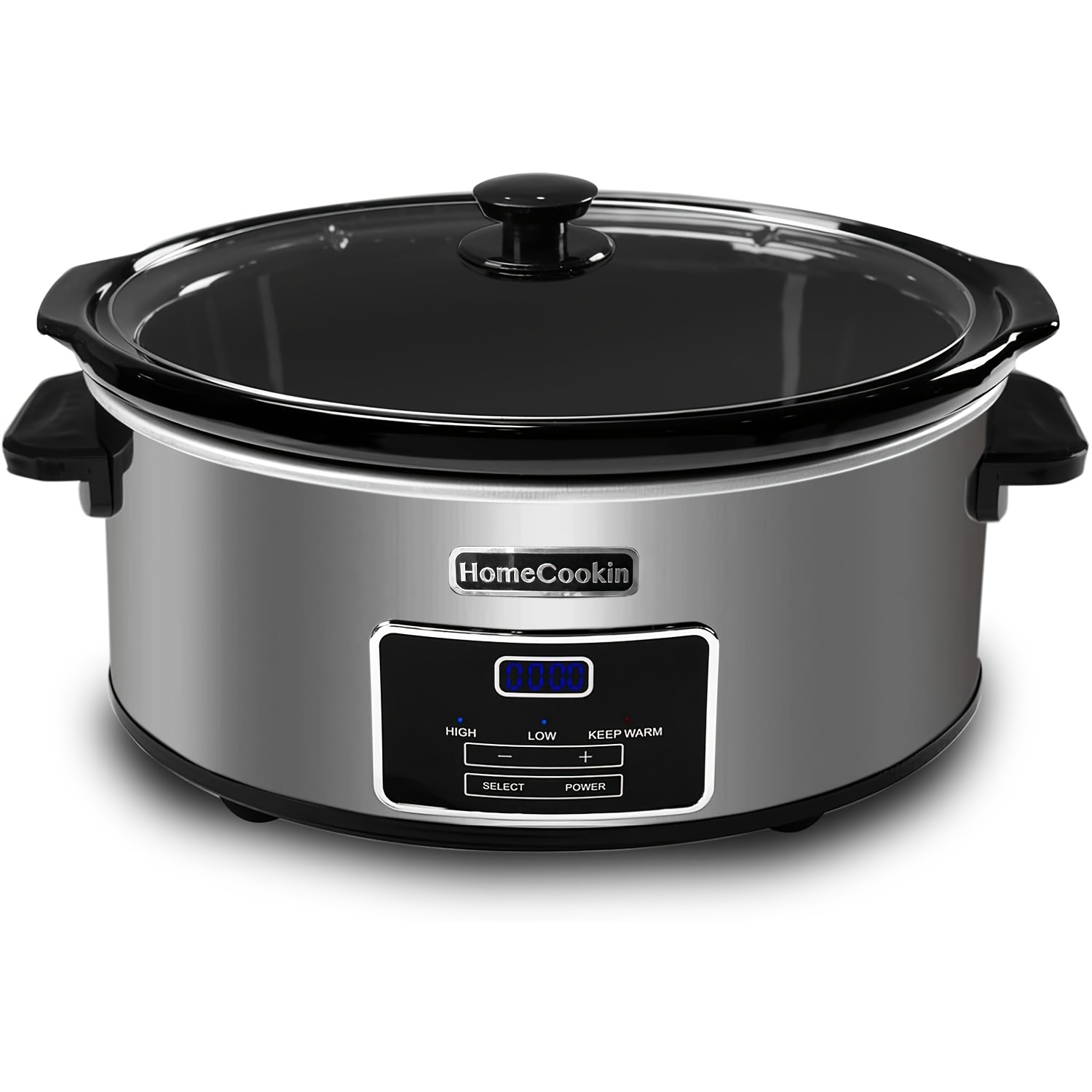 TEMU 8 Quart Large Slow Cooker, With Programmable Timer, Xl Capacity Kitchen Appliance For & Dips, Dishwasher Safe Parts, Xl Food Warmer