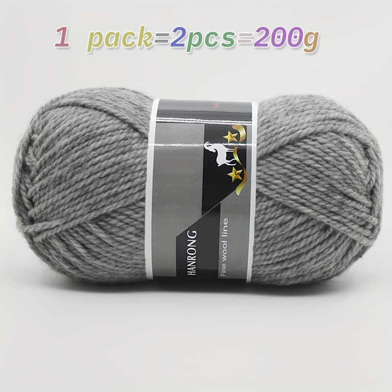 TEMU 2 Skeins Of Wool Yarn, 245 Yards Per , Knitting Needle Size, Scarf Yarn, Hand-knitted Diy, For Self-knitting Coats, Sweaters, And Shawls. Chunky