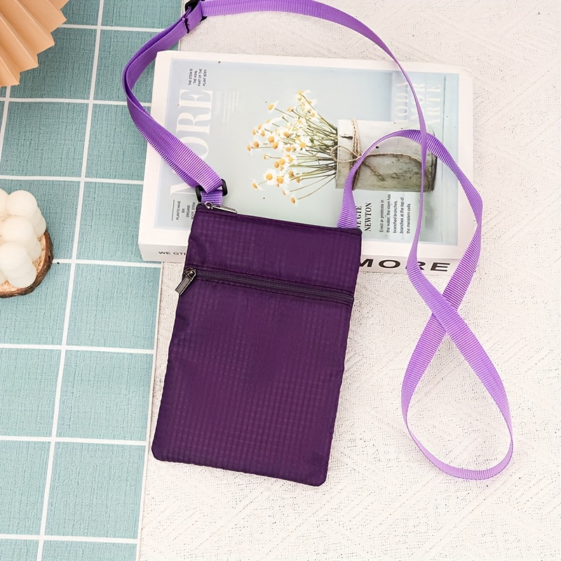 womens shoulder bag nylon crossbody bag phone bag phone case coin purse small bag small shoulder bag close fitting envelope bag neck hanging bag