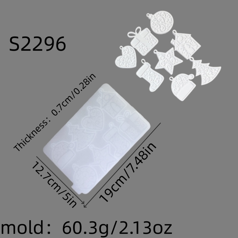 Image of Resin Silicone Mold Christmas Epoxy Resin Wall Decoration Mold Diy Wall Hanging Silicone Mold Epoxy Resin Mold Home Decoration Silicone Mold Wall Decoration Ornament Wall Hanging Silicone Mold S2296