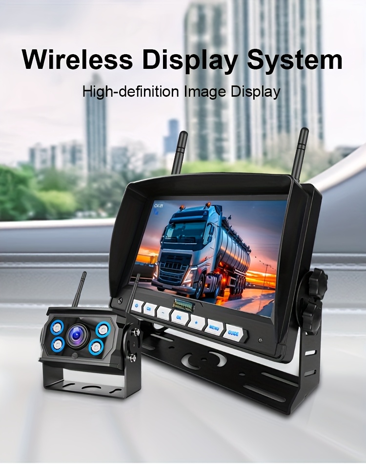 7 inch wireless display screen with backup camera system Product details 4