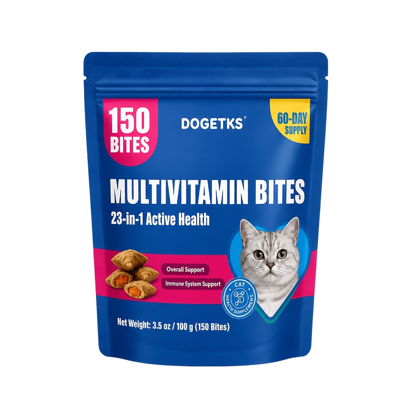 23-in-1 Vitamin Treats For Cats, Formulated With L- To Boost , Support Joint, Skin, And Heart Health With Multiple Vitamins, Ha, And 3. Biotin Supplement For Indoor And Senior Cats, 100 Grams