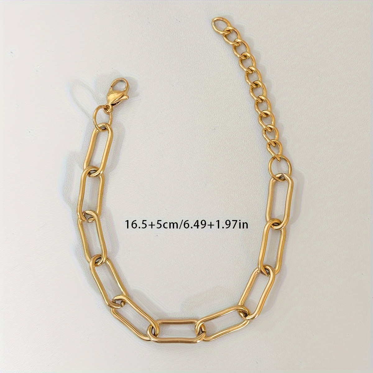 Elegant Stainless Steel Link Chain Bracelet For Women - Adjustable, Fade-resistant, & Party Wear, Cute Bracelets