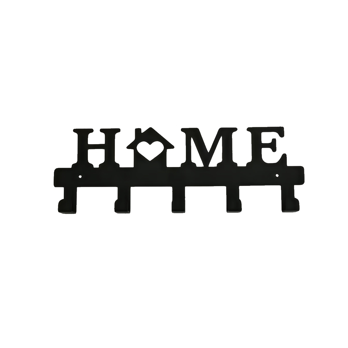 TEMU 1pc Wrought Iron Decorative Hook, Home Decor Hook, Key/coat Hook, Storage Hook, Multi-functional Wrought , Suitable For Entryway Foyer Walls,