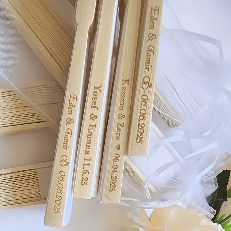   plegable   grabado personalizado con estuche – elegante   de papel estilo bohemio, ideal para  , despedidas de soltera,  , bautizos, primera comunión – no requiere alimentación,   para decoración de  , detalles nupciales y recuerdos para invitados