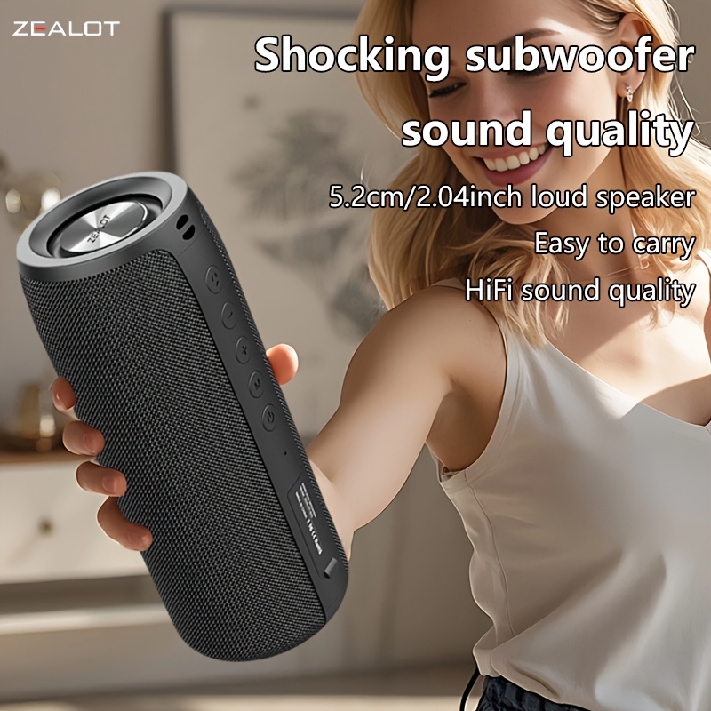 Colunas Sem Fios ZEALOT S51 Bluetooth Duplo Pareamento