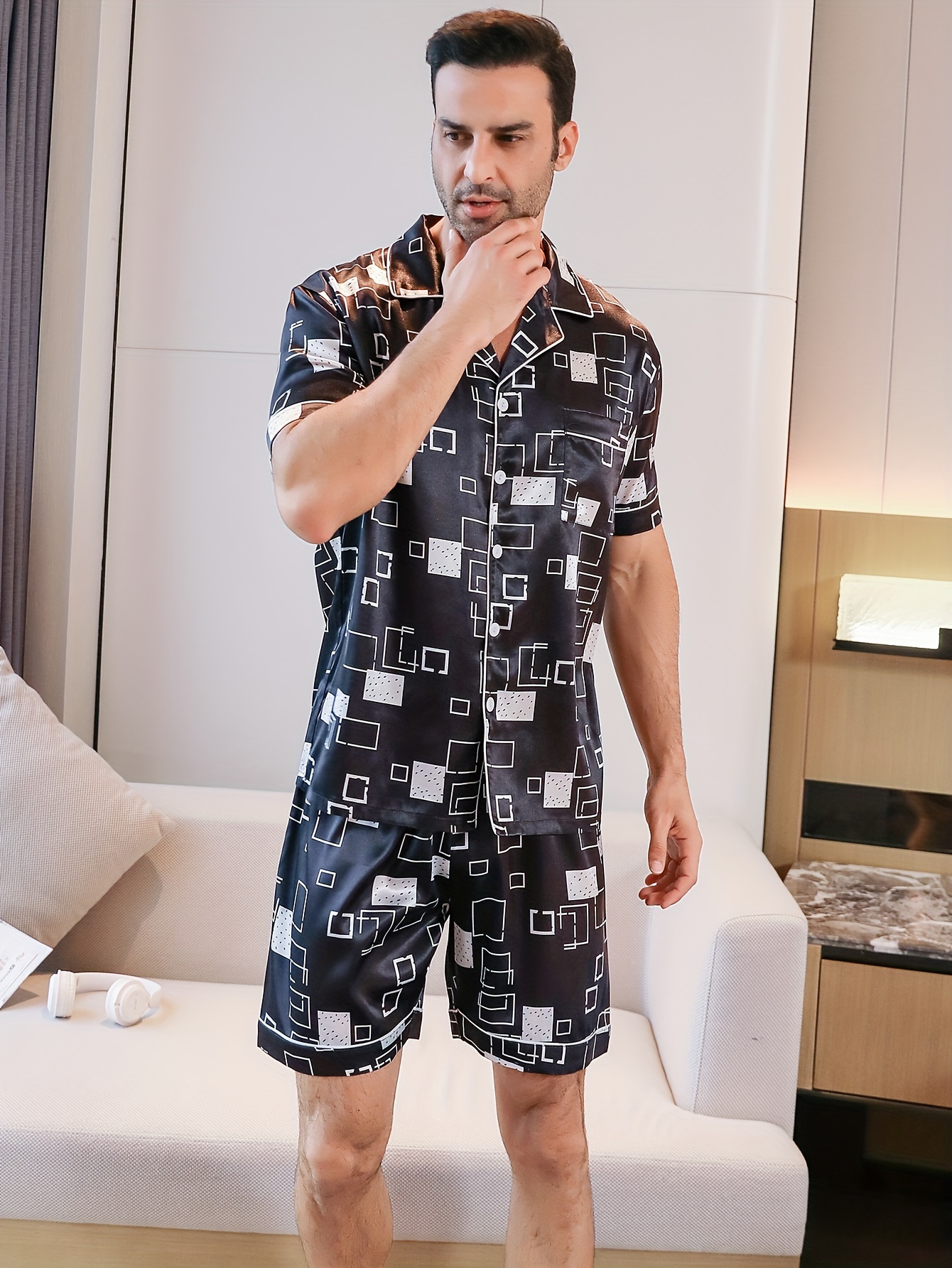 Conjunto Pijama Pijama 3xl Hombre Pijama Algodon Para Hombre