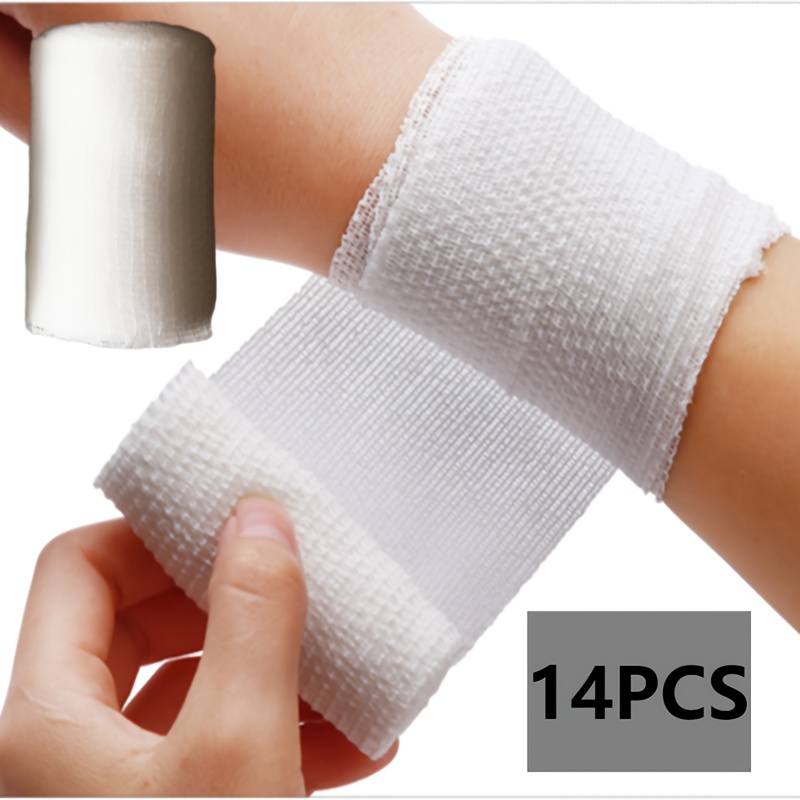 14pcs Set |stretchy Sports Wrap For Wrist, Knee & Ankle Support Breathable & Adjustable For Gym, Hiking, |outdoor Must-have