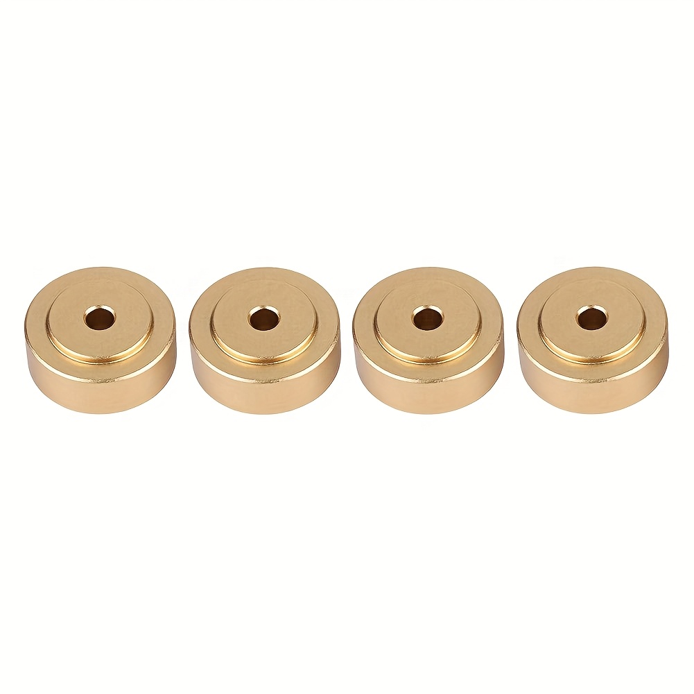E-shop 4 Stk. -Vibrations-Pads (20 mm/0,79") – Goldene Isolierfüße für Geräte für Verstärker/CD-Player/Plattenspieler, professionelles