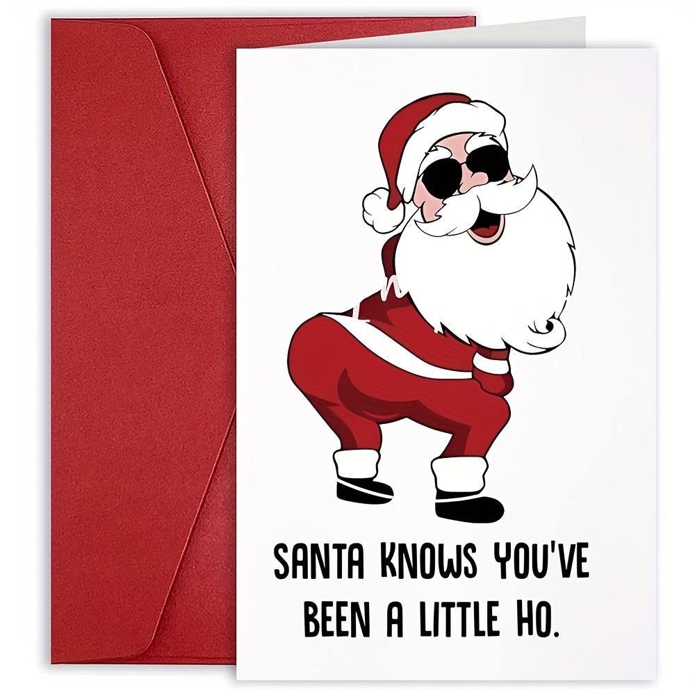 

Humorous Greeting , " Knows You've Ho" Joke, Personalized Christmas For Adults, , , ,