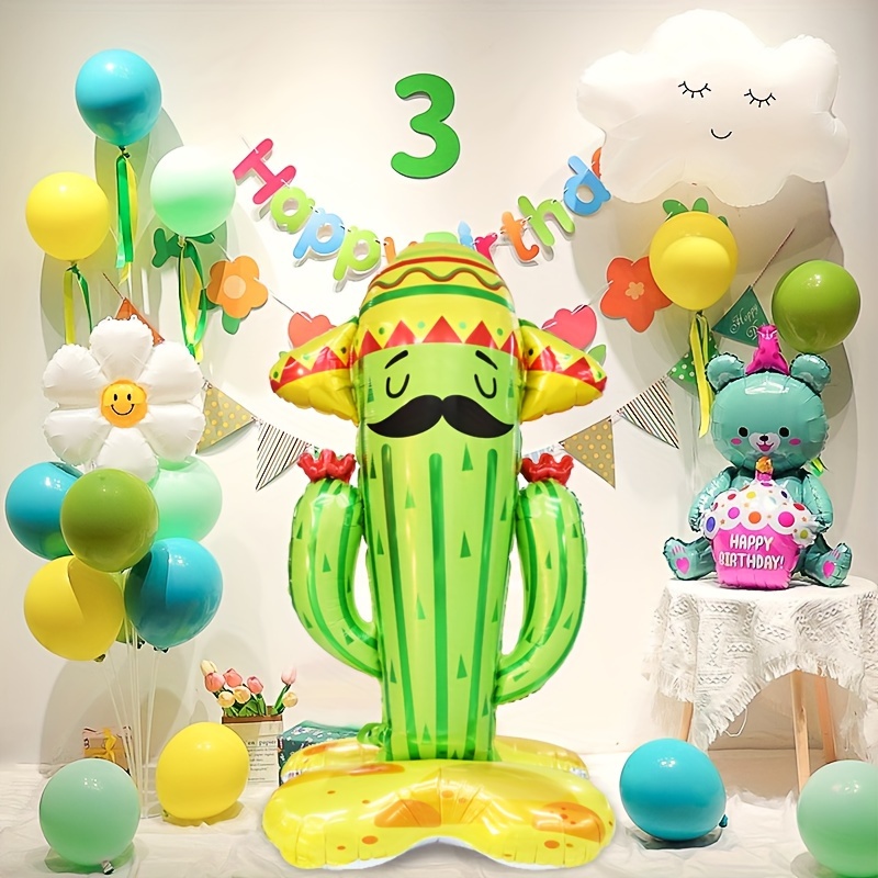 

1pc, Extra Large Cactus Balloons Standing Cactus Balloons Summer Party Hawaiian Beach Theme Party Hawaiian Wedding Party Decoration Mexican Cinco De Mayo Decor Festival Party Decoration