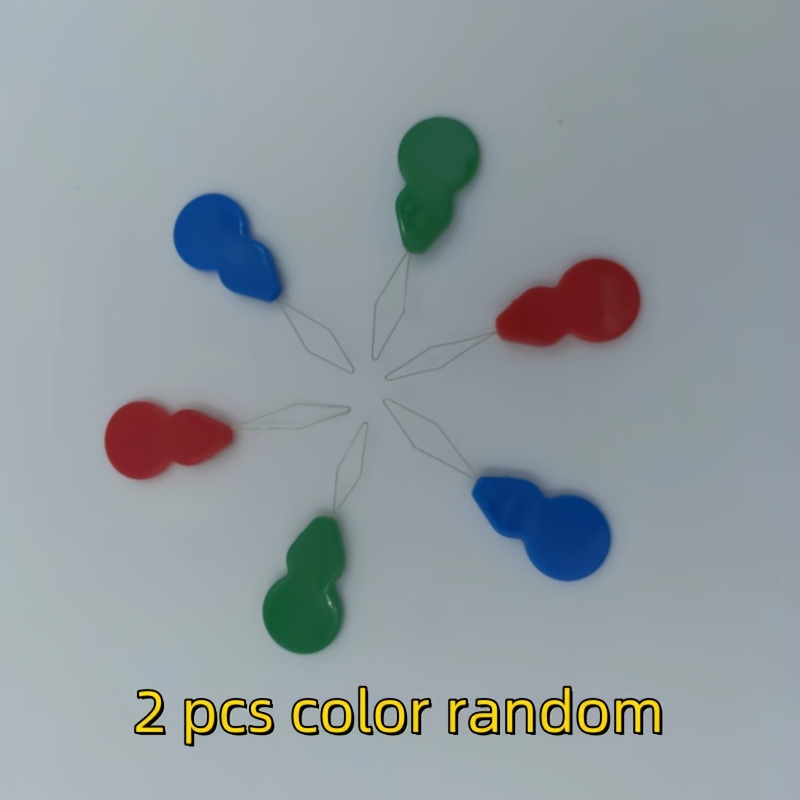 Image of Set Of 2 Plastic Needle Threaders For Sewing, Sturdy And Colorful, Assorted Colors, Suitable For Hand And Machine Sewing, Quilting, And Crafting Assistance