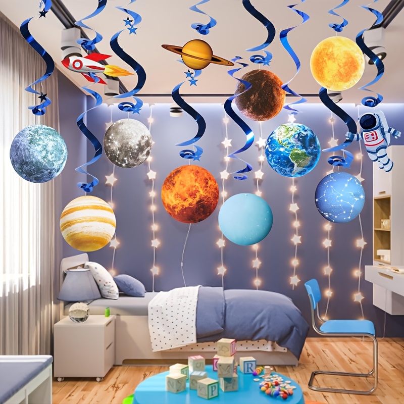 24pcs outer space celebration decoration kit   birthdays and holidays made of pvc