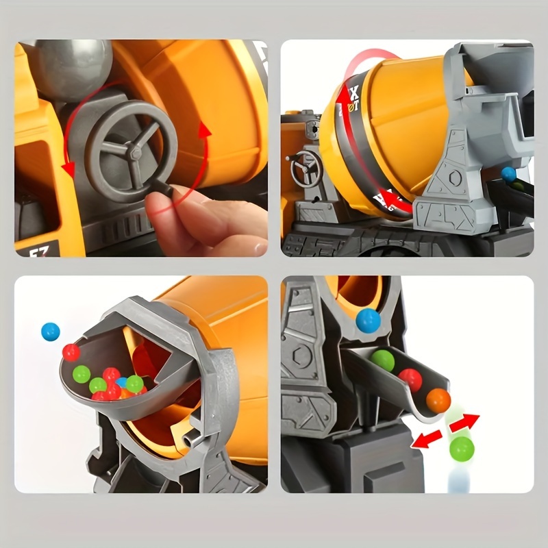 Back to School New Semester Excavator Toy Car Large Engineering Vehicle Set Dumper Truck Cement Mixer Excavator Crane