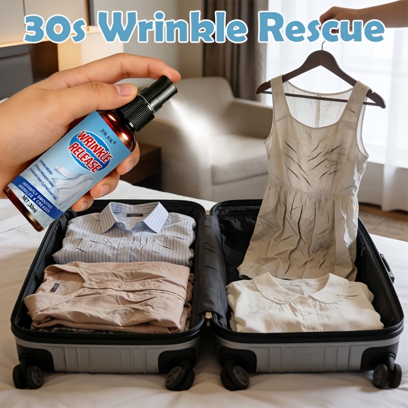 garment wrinkle release spray fast fabric smoothing for shirts dresses skirts pants and uniforms   reduce   creases after folding packing or storage   clothing   for   dorm and office use
