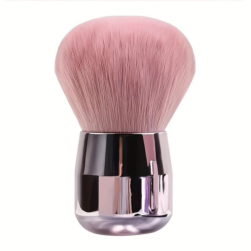 A Soft Synthetic Foundation Brush, a Professional Kabuki Brush, Suitable for Mineral Powder, Contour Cream, or Liquid Cosmetics, Mushroom Head Blush Brush