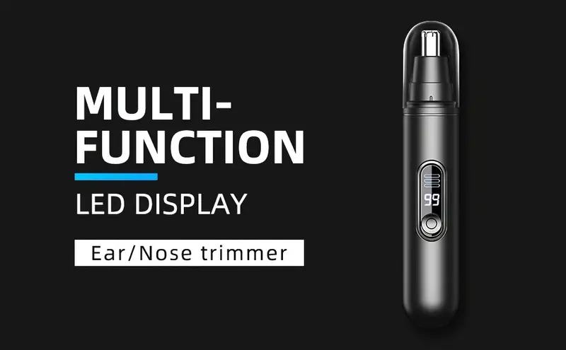 electric nose hair trimmer with   usb rechargeable precision stainless steel   blade 360   trimming full   washable easy to clean battery powered personal care grooming tool for men women nose hair trimmer rechargeable Product details 0