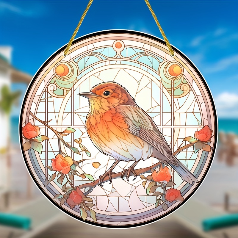 Drachen Sonnenfänger Aus Acryl - Buntes Fensterdekor 20cm