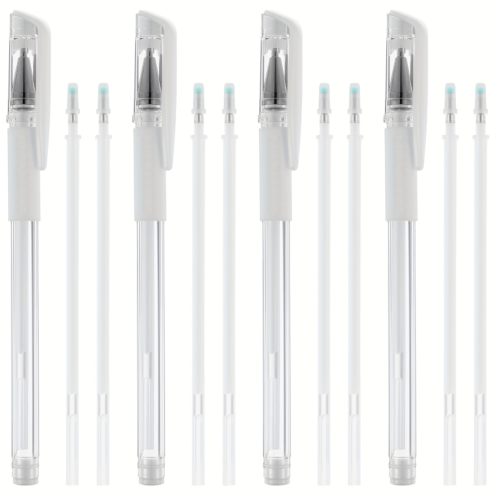 4 Pens, 8 Pen Refills Of Marker Pens Eyebrow Makeup Position Mark Pen Tools With Refills Eyebrow Pens