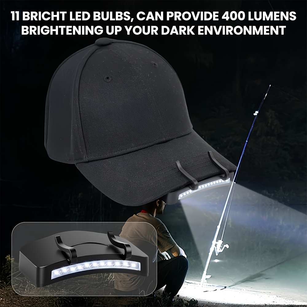 300 Lumen Clip-On Headlamp with 11 LEDs, Battery-Powered