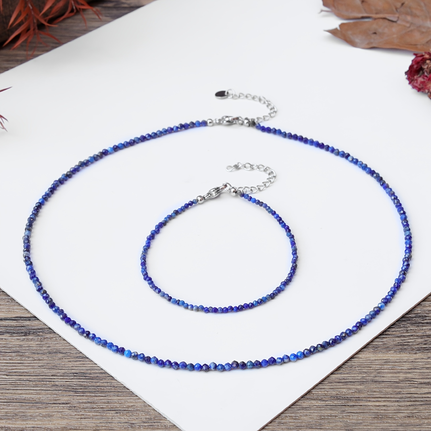 E-shop Minimalistisches 2-teiliges 2mm facettiertes -Set – Unisex, luxuriöser -Schmuck, geeignet für den täglichen Gebrauch als Geschenk