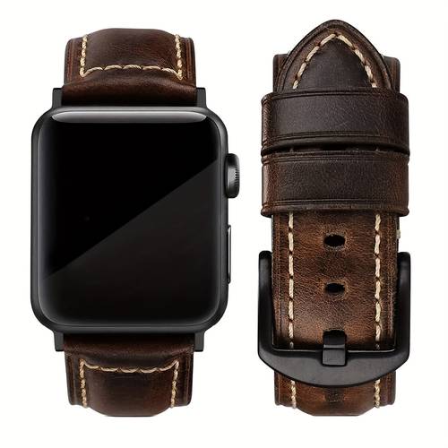 Vintage Watch Band for Men, Compatible with for Apple Watch Ultra 2, Series 10, 9, 8, 7, 6, 5, 4, 3, And SE Smart for Apple Watches
