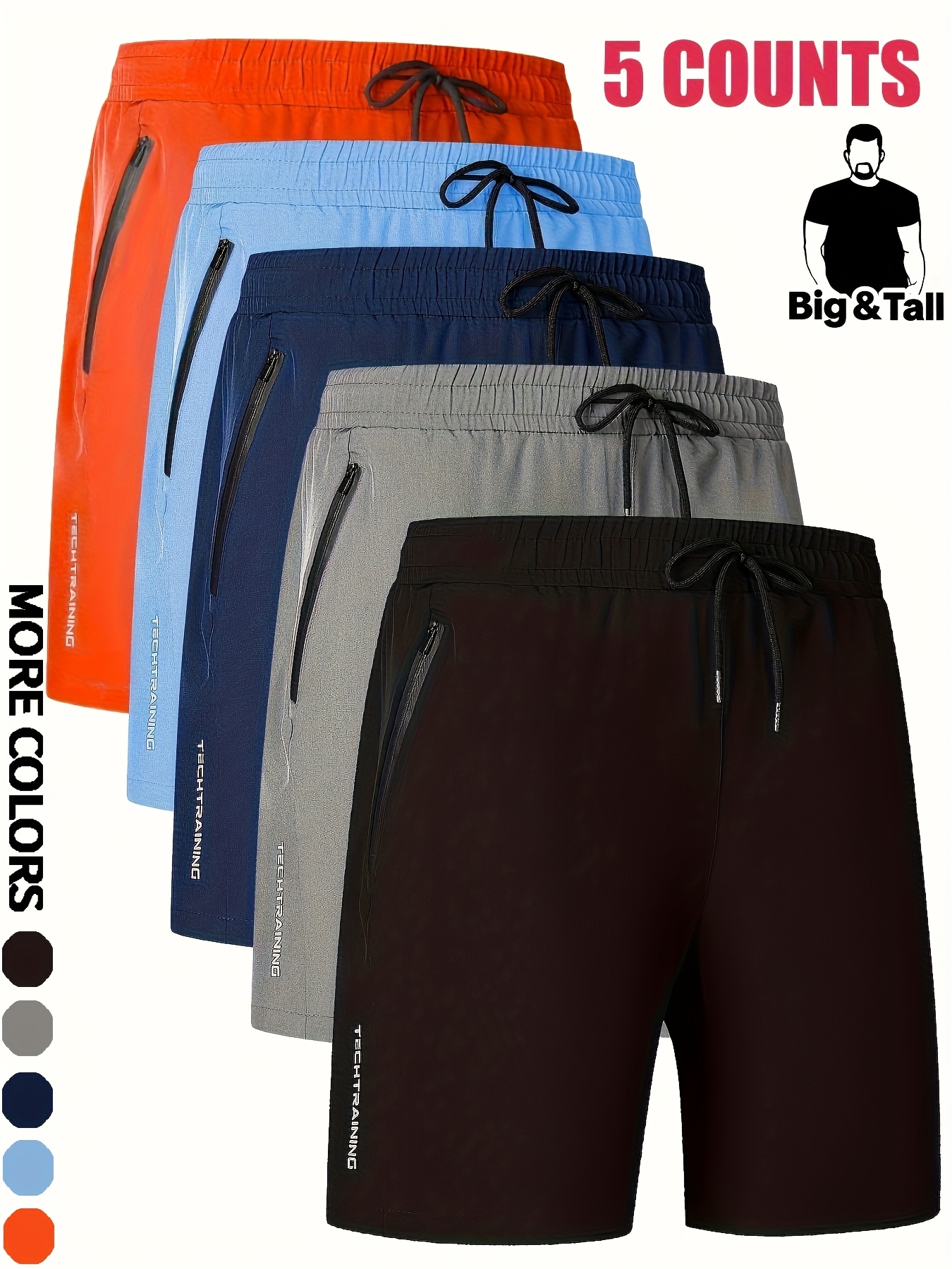 5pcs shorts deportivos hombres talla Temu Argentina