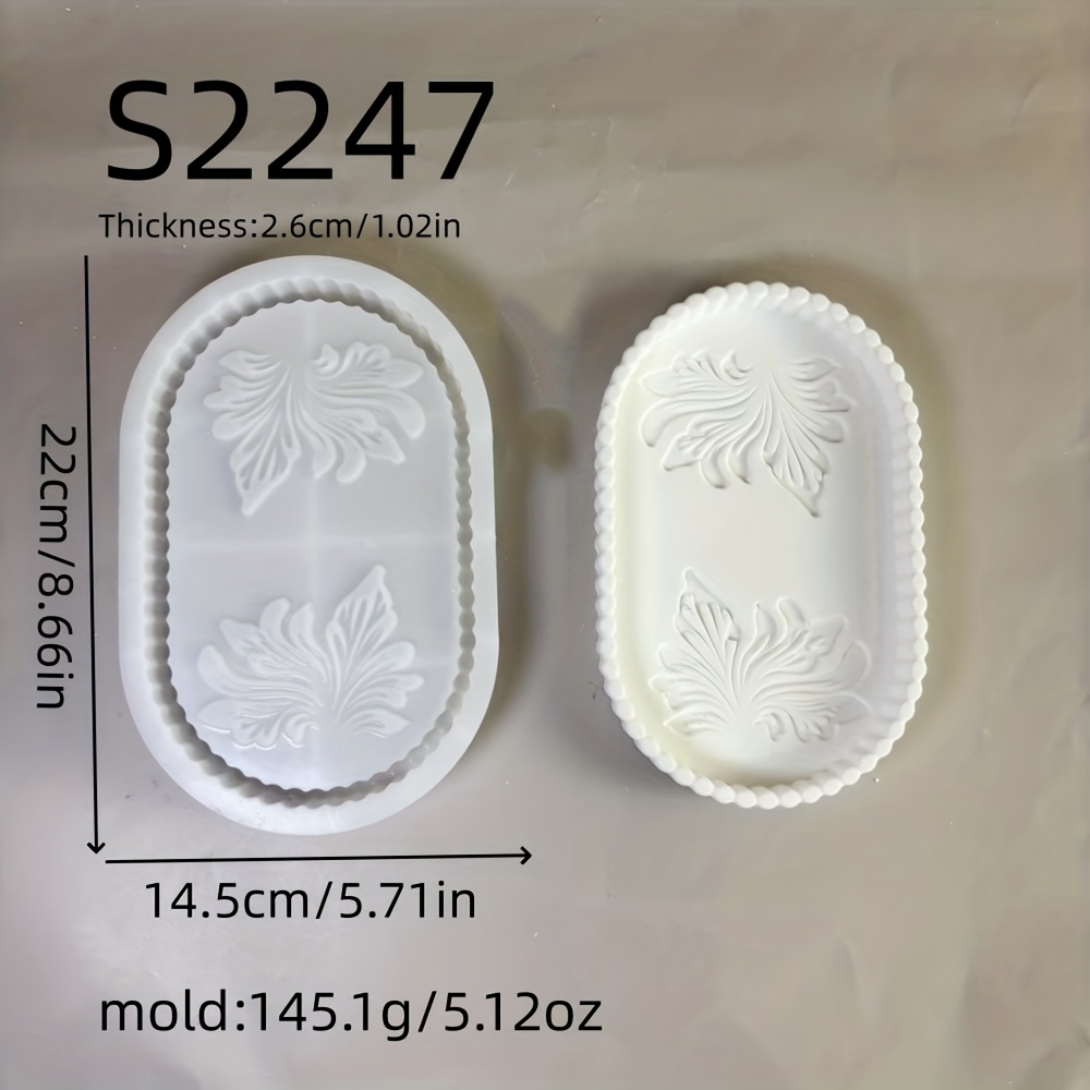 E-shop Harz Silikonform für Blütenblattschalen, dreidimensionale Ornamente, Kerzen Silikonformen, Gips Ornament Silikonformen, Silikonformen für