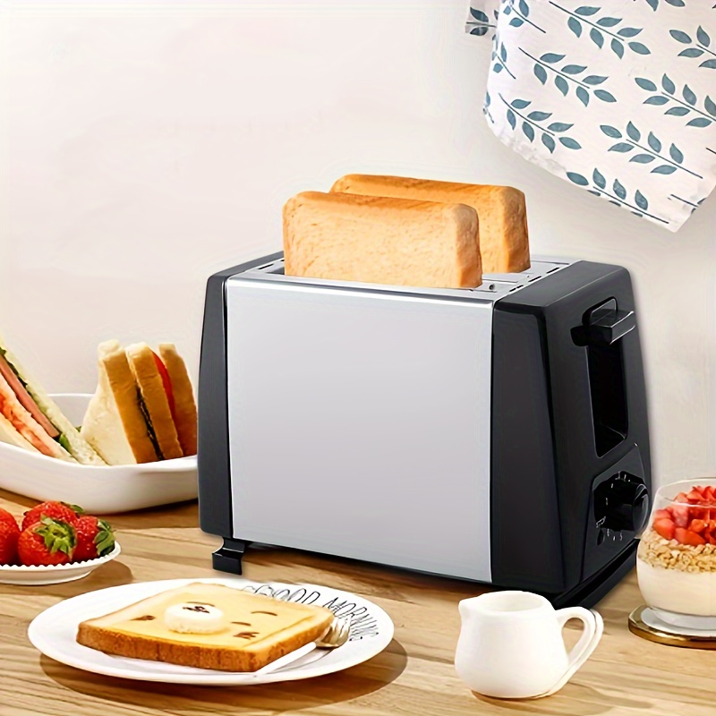 

Ql-298b 2-slice Toaster With Mechanical Timer - Stainless Steel & Plastic, 650w, -up & Shut-off, Easy Tray - Breakfast & Sandwiches