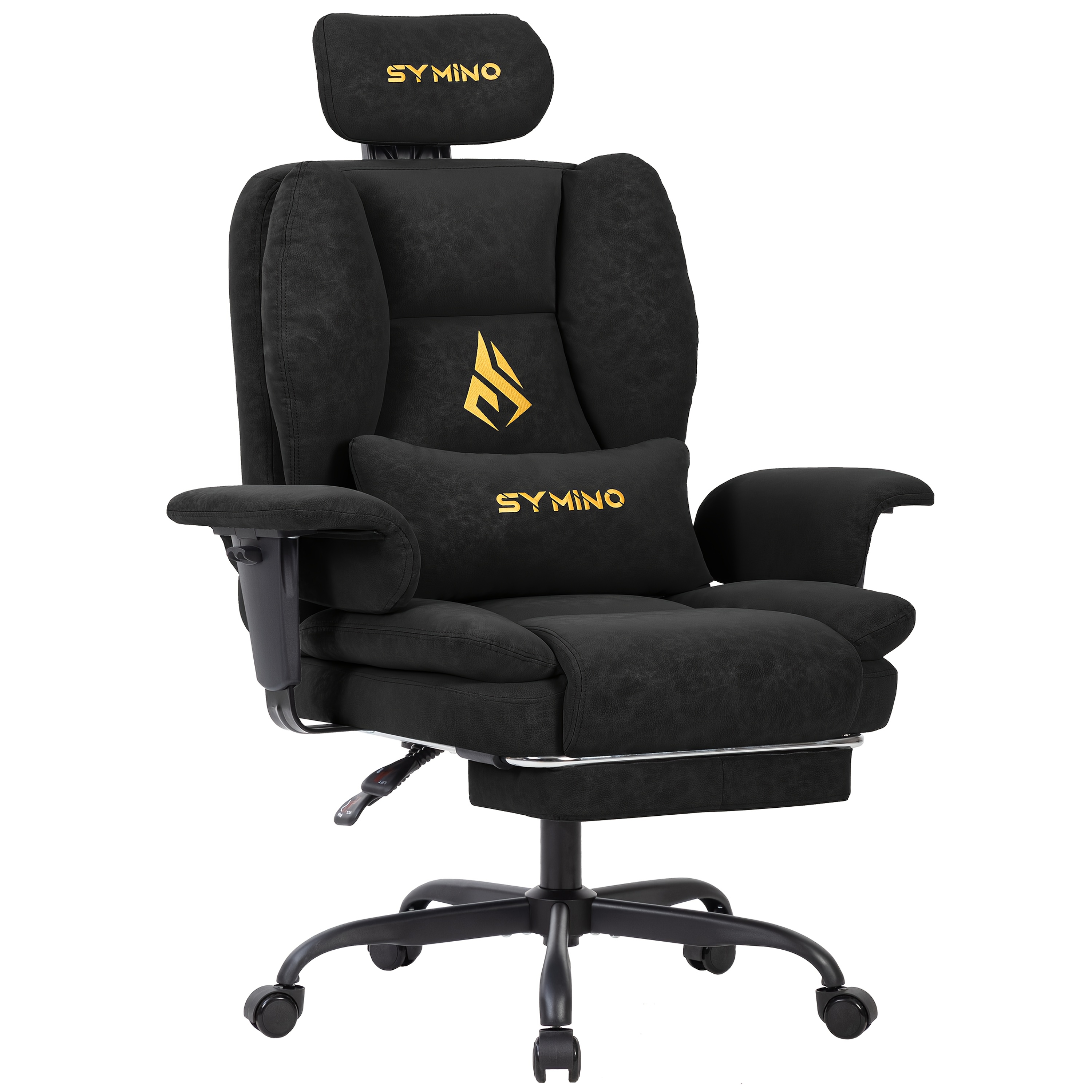 Image of Symino Gaming Chair, Ergonomic Pu Leather Office Chair With Lumbar Support -reclining Computer Desk Chair For Adults, Video Game Seat (adjustable Height & Headrest)