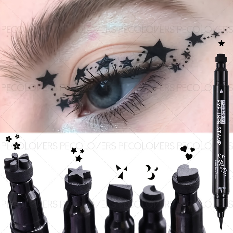 1pc double ended eyeliner and   waterproof smudge proof suitable for beginners