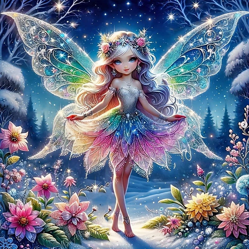 

1pc Angel 5d Diamond Art Painting Round Diamond Handmade Craft Art Kits Home Wall Decor Gift