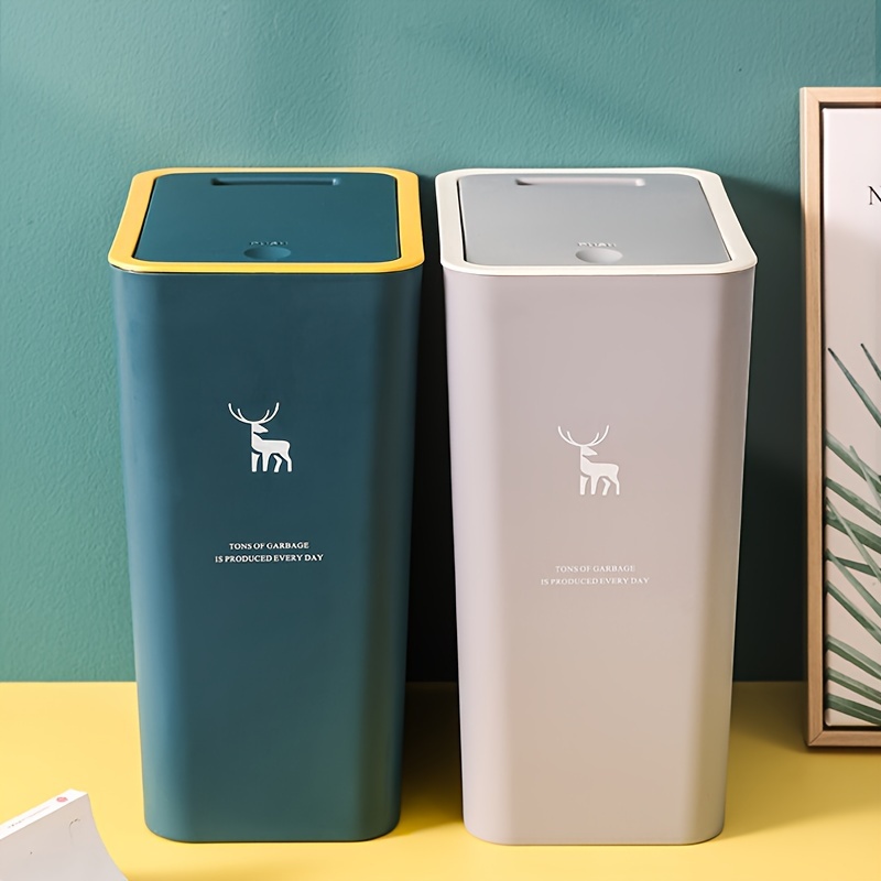 Five interesting trash can designs. Keywords for you to find them out:  Joseph Titan trash compactor; OVETTO recycling bin; hollow garbage…