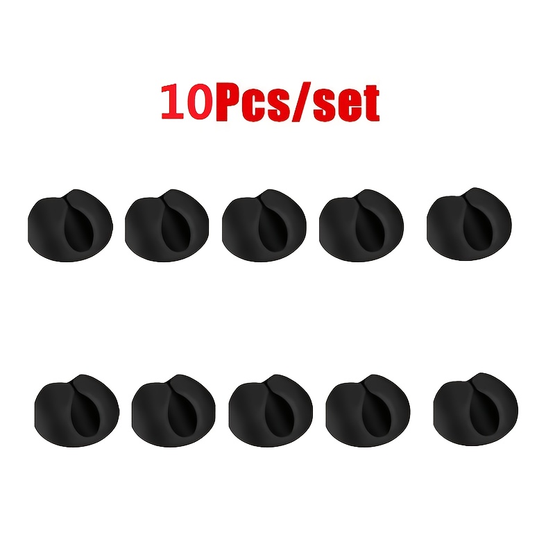 Car Dashboard Decorations, 10pcs High- Cable Tie Clip Fasteners, Organizers, Black Color Clips, Cable Wire Holders, Computer Usb Cable