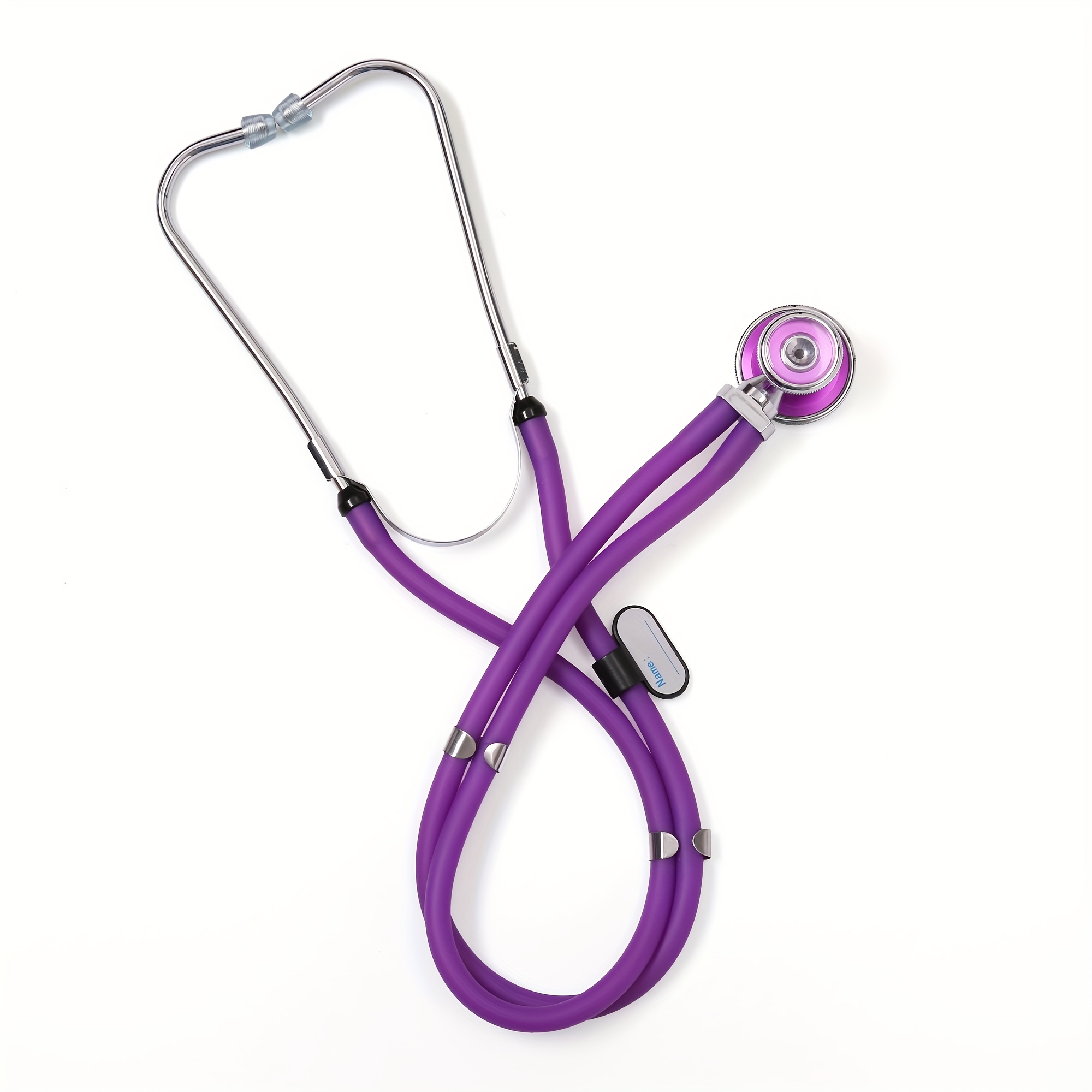 Aneroid Sphygmomanometer and Dual Head Sprague Stethoscope Kit with Universal 10"-16" Adult BP Cuff and Zipper Case, Purple