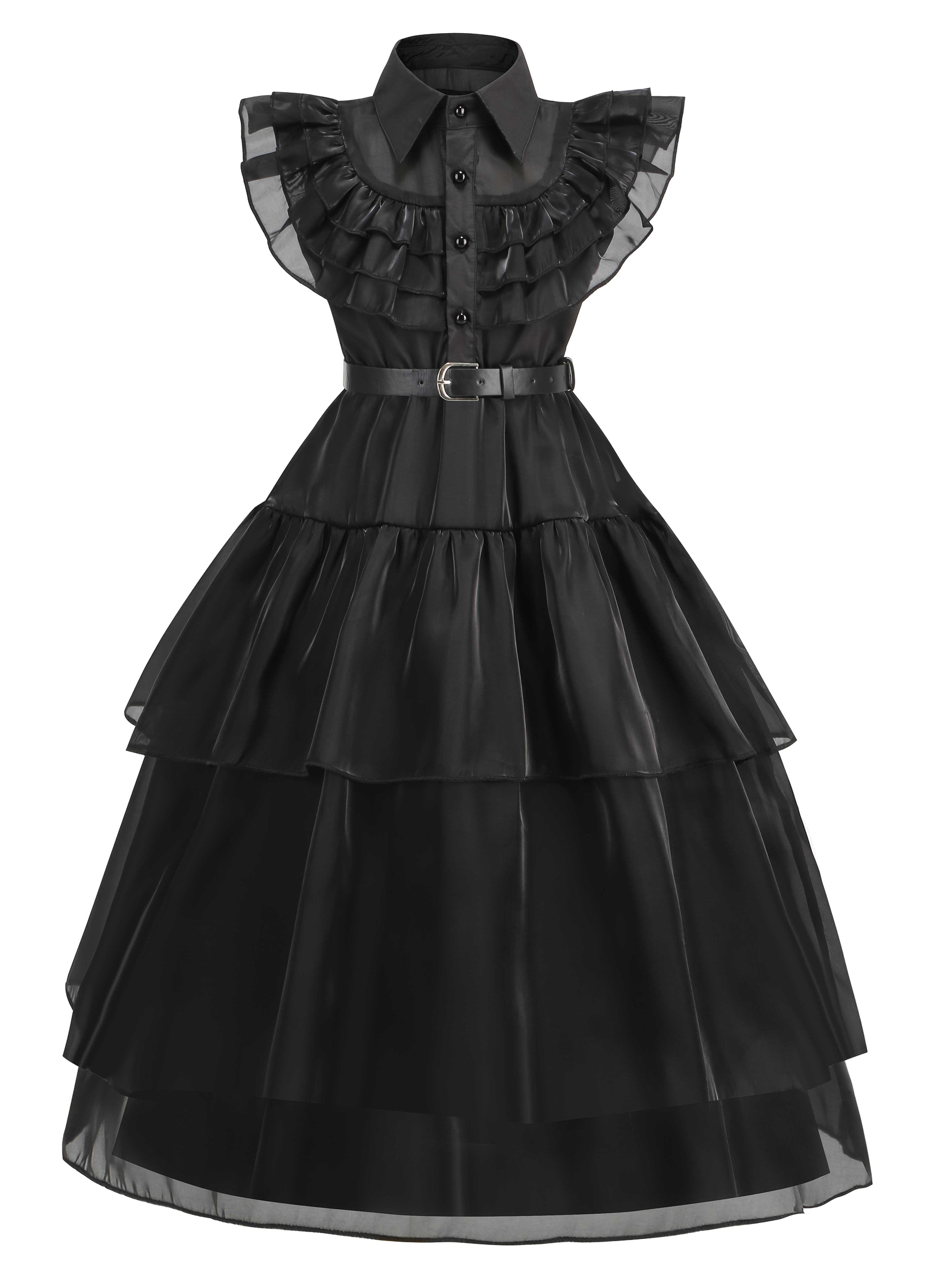 gothic black dress sold on Temu United States