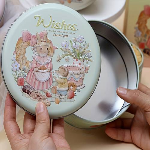 1pc themed metal storage tin multi iron box for candy tea and keepsakes storage bins for