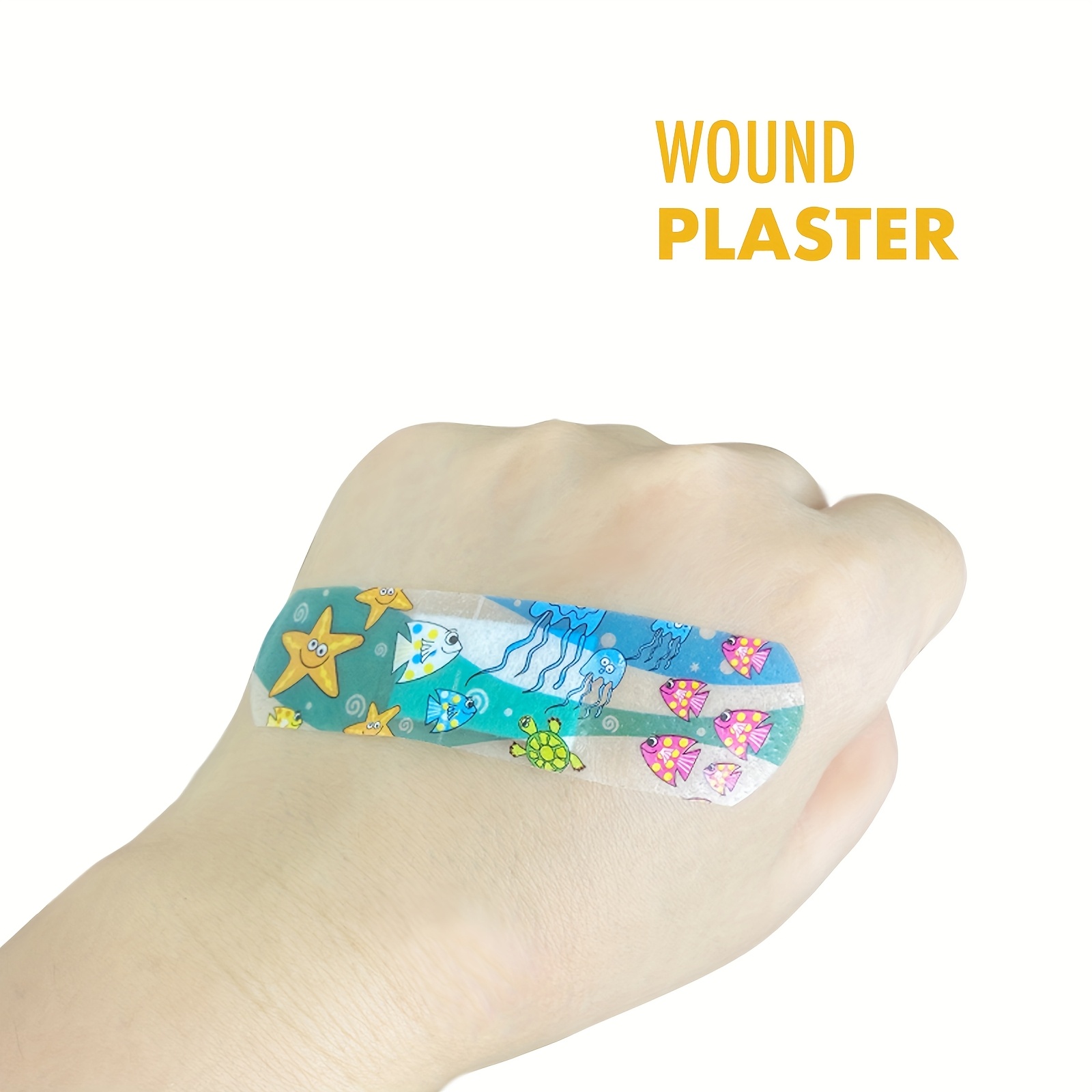 100pcs Cute Cartoon Bandages - Breathable PE Material for Sports & Outdoor Activities