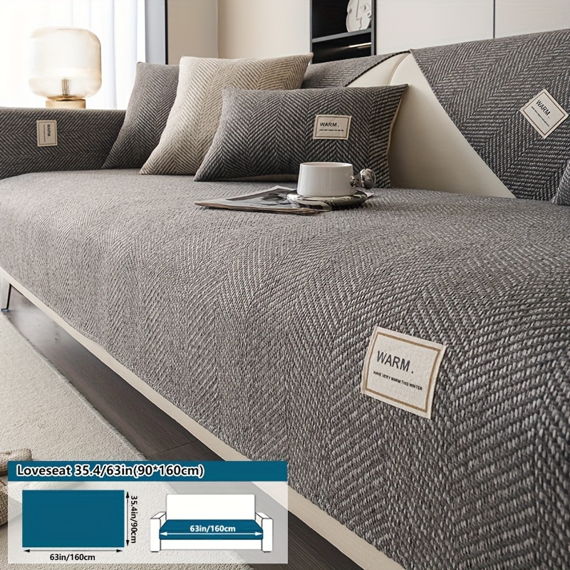 E-shop 1 Stück Sofabezug mit Polsterdesign – Hochwertiges Polyester, rutschfester Möbelschutz, haustierfreundlicher Sofaschutz – Geeignet für Sessel,