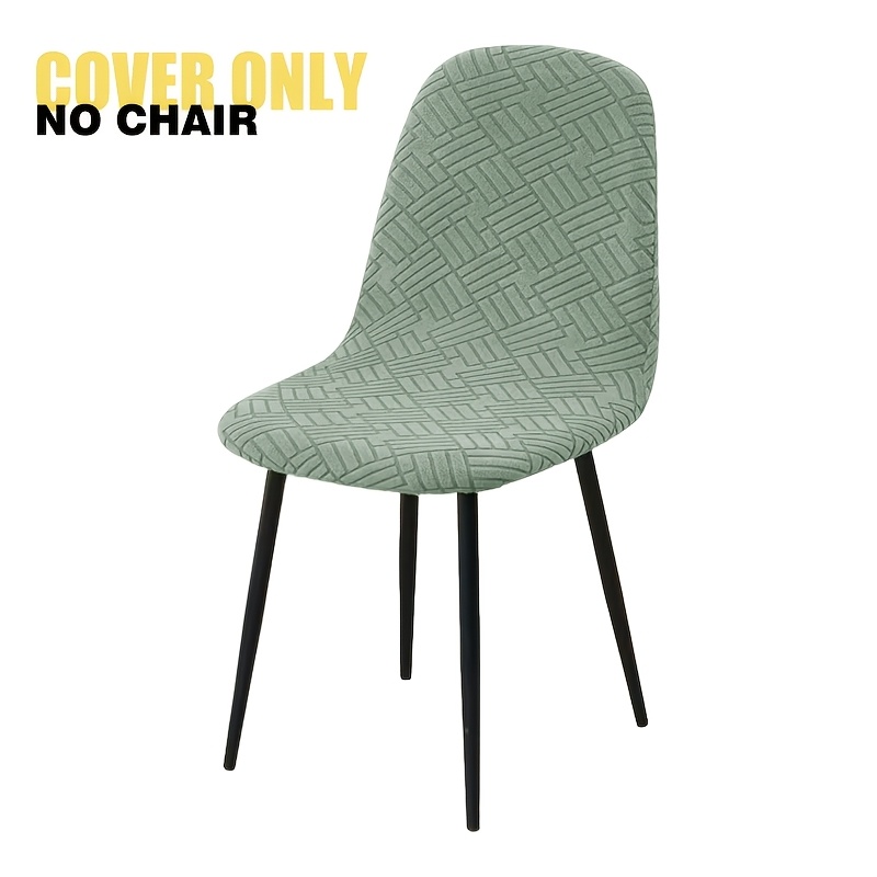 TEMU 1 Housse de chaise Jacquard élastique à à vent pour chaise , style hôtel ou maison