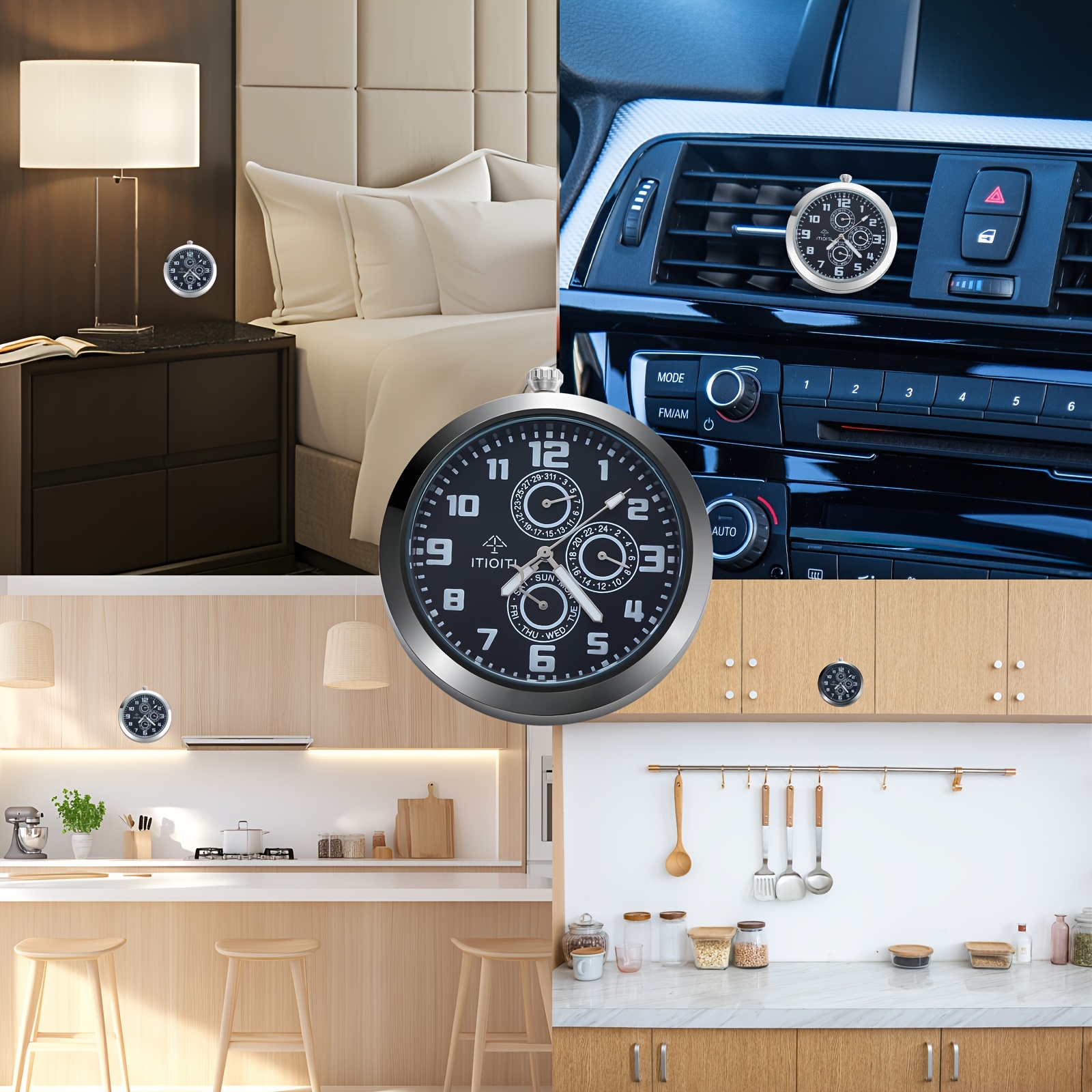 1pc reloj cuarzo mini elegante reloj adhesivo Temu Mexico