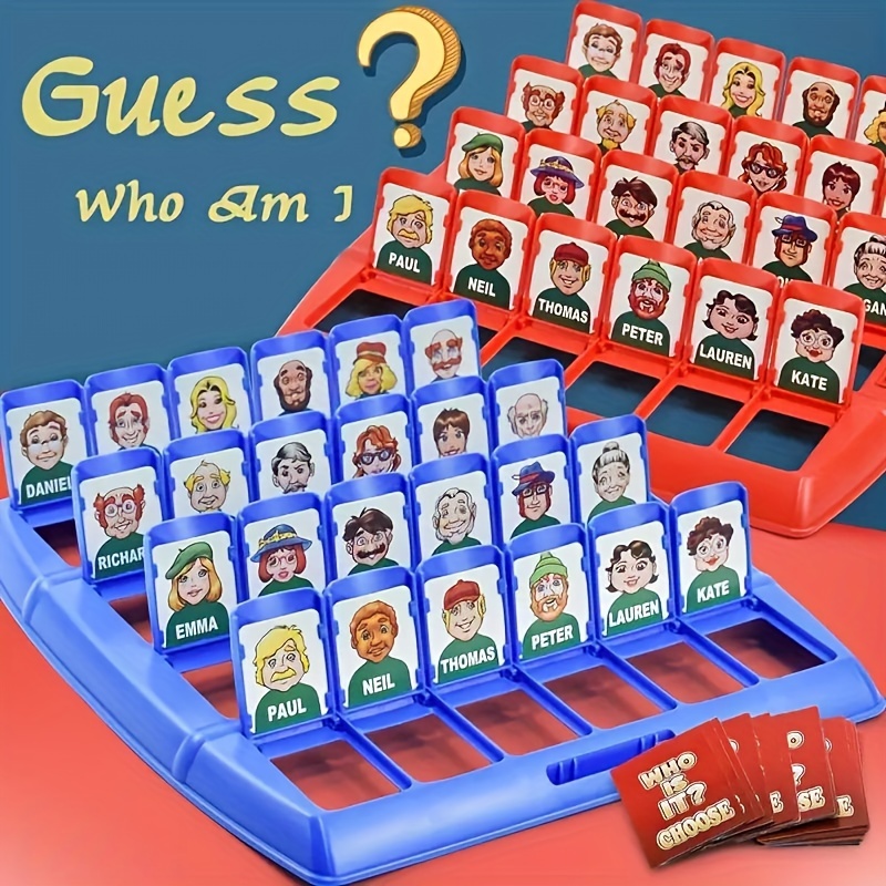 

Classic Guess Who Board Game - Enjoyable Family Party Activity For All Ages, No Batteries Needed