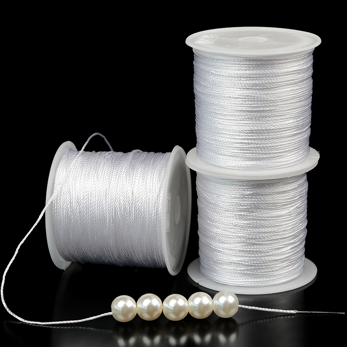 

Stocking Thread Handmade Pearl Necklace Special Thread Jewelry Accessories White Stocking Thread Bead Bracelet Rope