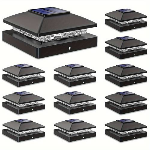 solar post cap lights 4x4 post solar lights warm white outdoor garden patio fence deck decor solar fence post lights for fence deck caps 4x4 wood vinyl