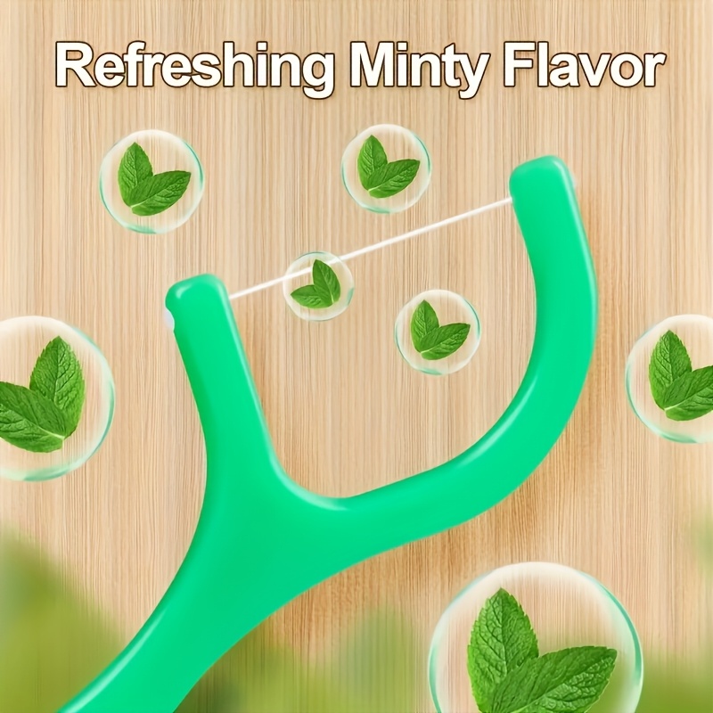 100/300/500/800pcs Professional Peppermint Flavor Dental Floss Sticks