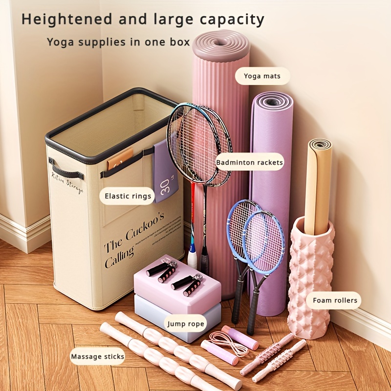 1pc Yoga Mat Storage Basket Fitness Equipment Organizer Home Gap Foam Rod Holder
