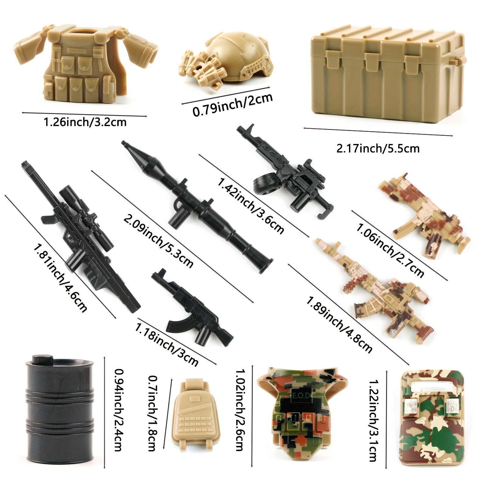 weapons guns building block sets swat soldier army equipment Temu